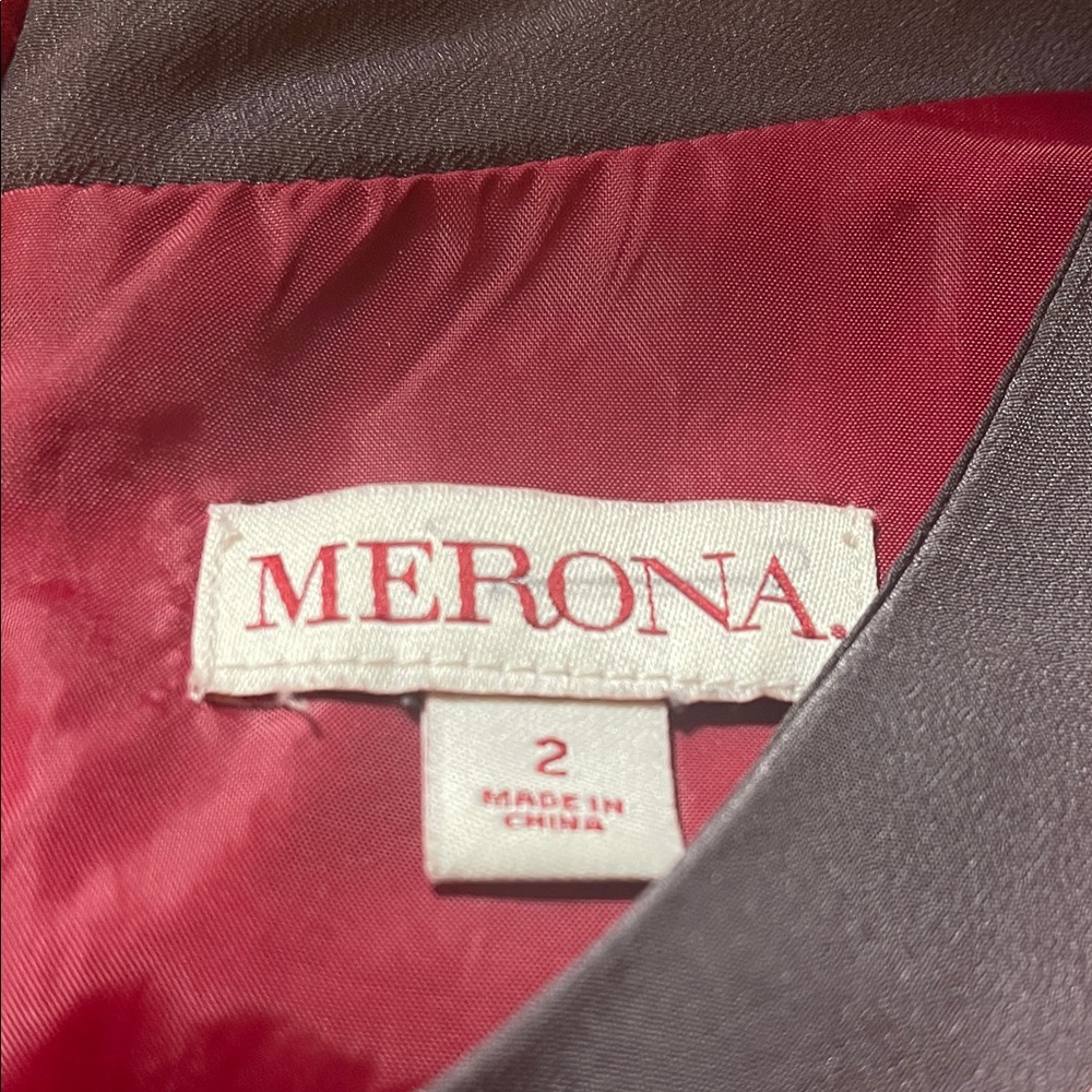 Merona Red and Gray Sleeveless Dress - Picture 2 of 16
